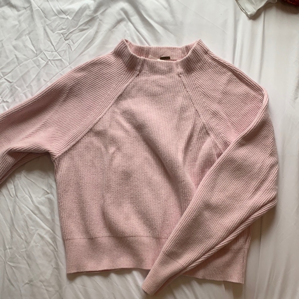 Pink free people sweater! Size large.